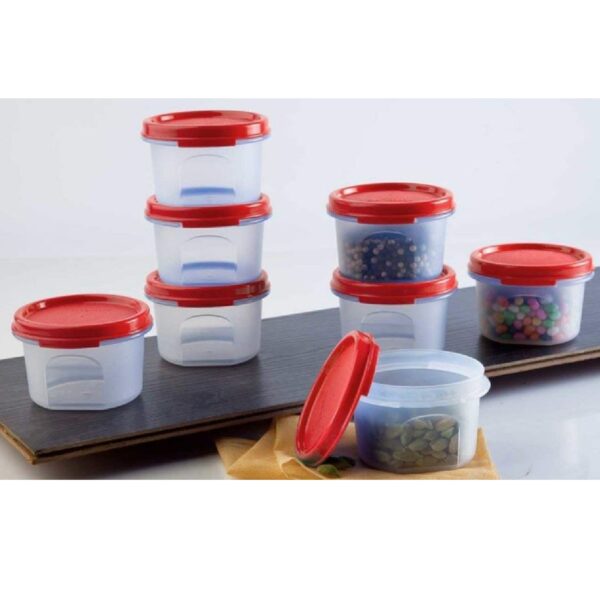 Tupperware Tupin Plastic Container - 200 ml, 4 Pieces, Multicolored