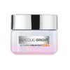 L'Oreal Paris Glycolic Bright Glowing Day Cream, Overnight Brightening Cream, Glycolic Acid in Gel-Like Cream Texture, that Visbily Minimizes Spots & Reveals Glowing skin 50ml