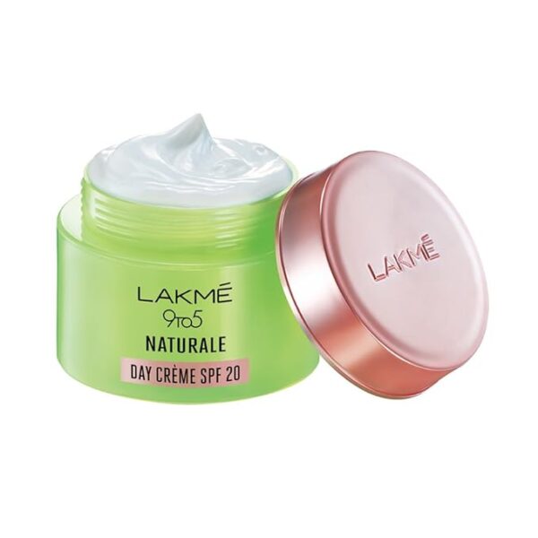 LAKMÉ 9 To 5 Naturale Day Cream, Spf 20 Pa++ With Aloe Vera For Hydrated Skin, 50 G