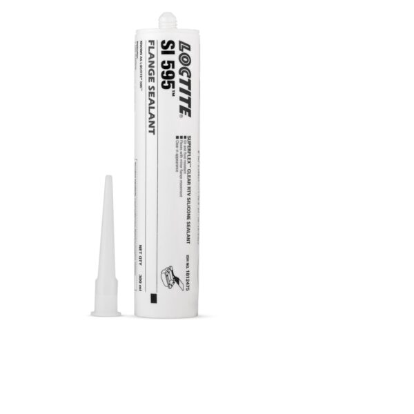 LOCTITE® SI 595, Gasketing, oxime silicone clear paste 300ml, adhesive sealant, mechanical assemblies, rubber seal, resists aging, shrinking, withstand extreme temperature cycling, UV light and ozone