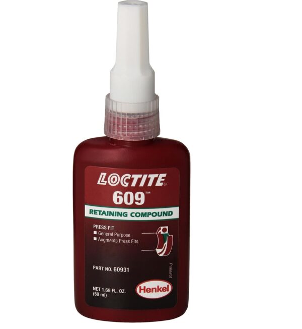 Loctite 609 442-60931 50ml Retaining Compound, General Purpose, Green Color