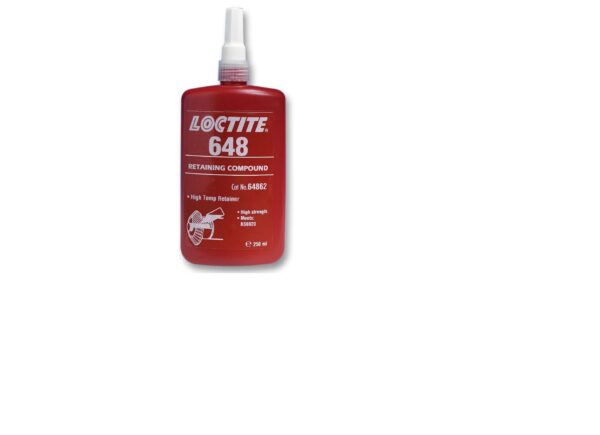 648, 250ML Adhesive, Retaining, High Strength, Low Viscosity, Green, Bottle, 250 ml