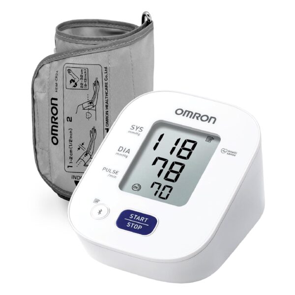 Omron HEM 7140T1 Bluetooth Blood Pressure Monitor Recommended Brand by Doctors, with Japanese Technology, Cuff Wrapping Guide, Hypertension Indicator & Intellisense Technology for Accuracy Measurement